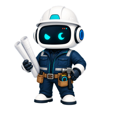 Geo dressed as a general contractor